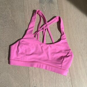 hot pink lululemon sports bra